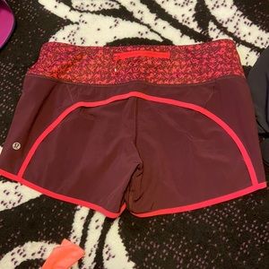 Lululemon speed shorts